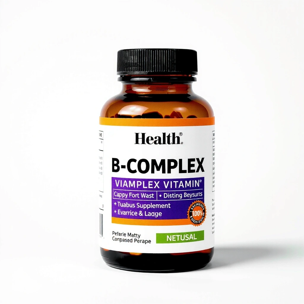 Complete B-Complex vitamin supplement bottle